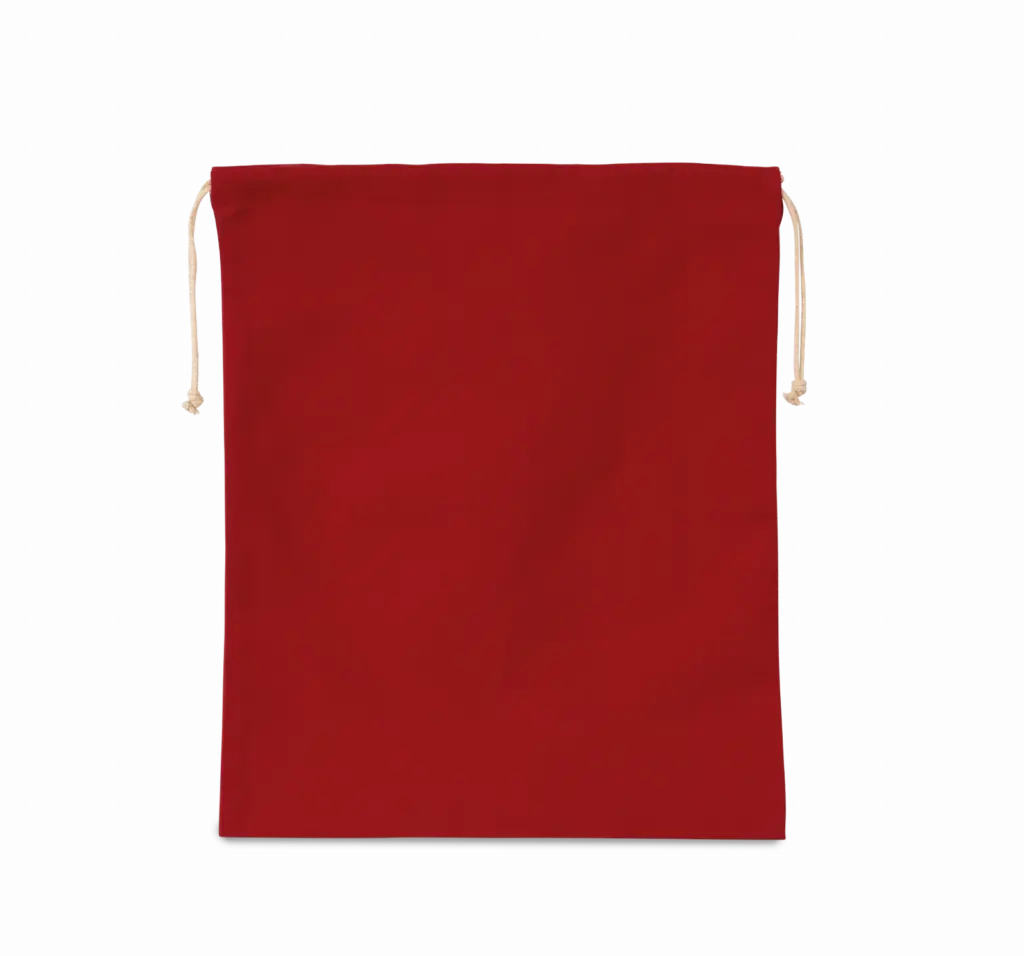 Katoenen koordjestas, cherry red — productfoto 4