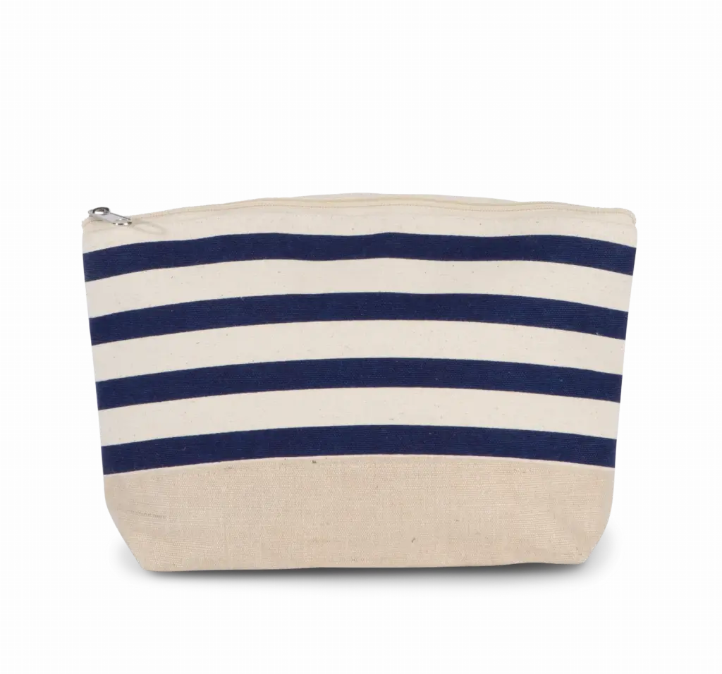 Kulturbeutel KI0752 bedrucken Jute Marineprint One-size — Produktfoto 5