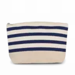 Etui met marineprint voor accessoires, natural / navy — productfoto 5