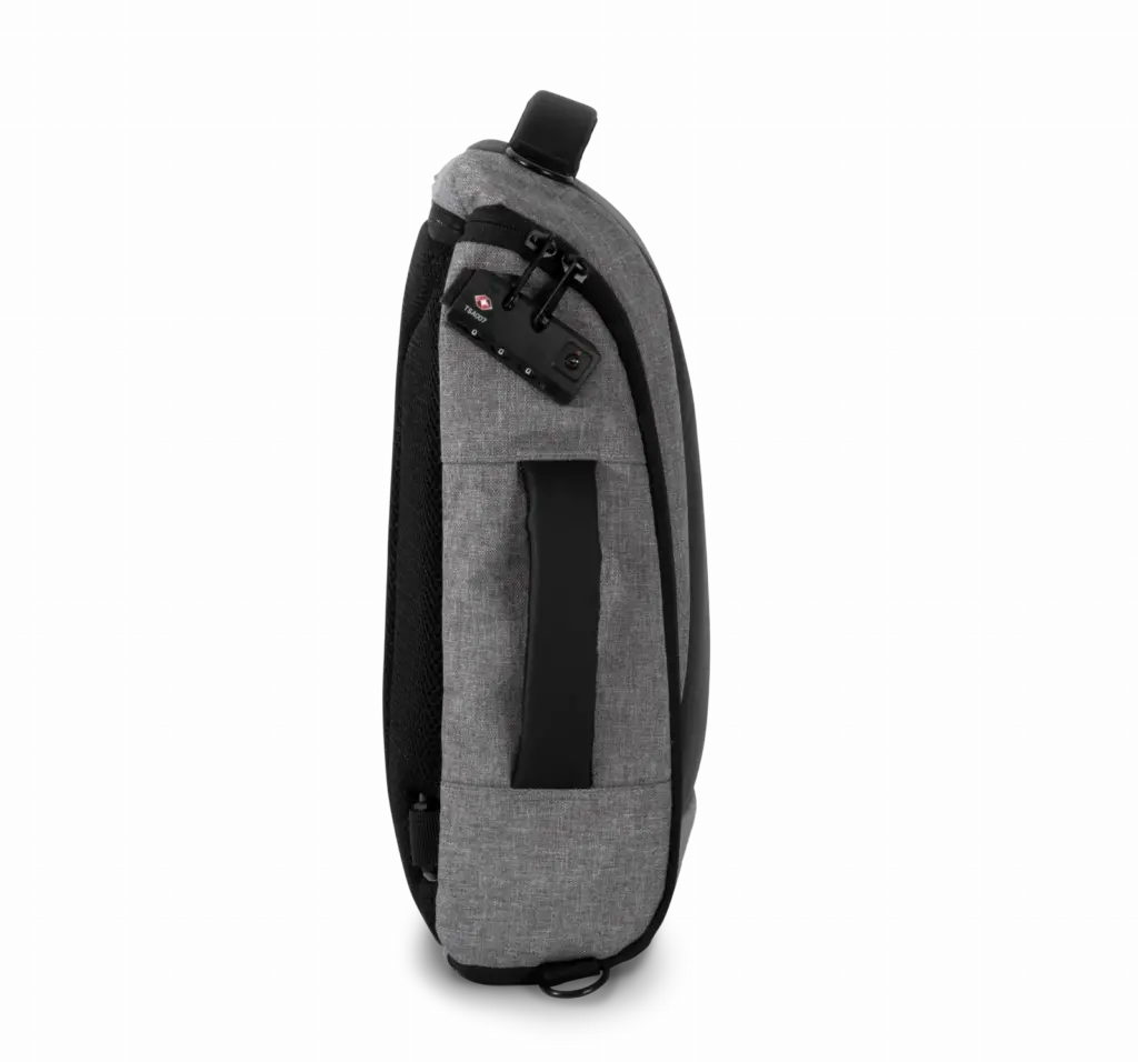PS_KI0890-S_GRAPHITEGREYHEATHER-BLACK - Hidalgo Anti-diefstalrugzak voor tablet van 13", graphite grey heather / black — productfoto 5