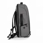 Antidiefstalrugzak van polyester., graphite grey heather / black — productfoto 5