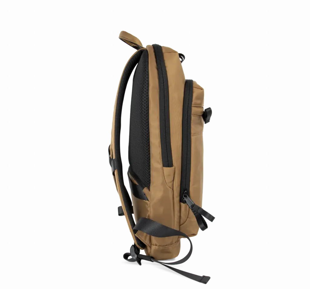 Premium businessrugzak, warm caramel — productfoto 10