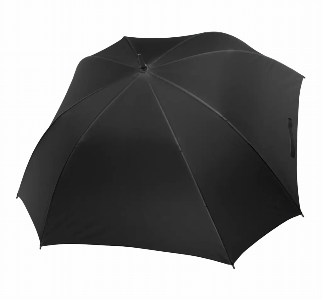 Vierkante Golfparaplu, black — productfoto 3