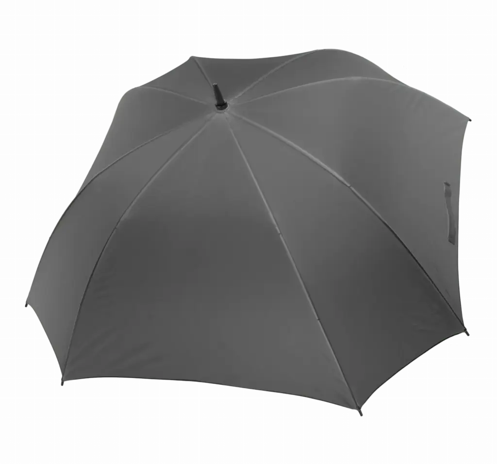 Vierkante Golfparaplu, slate grey — productfoto 6