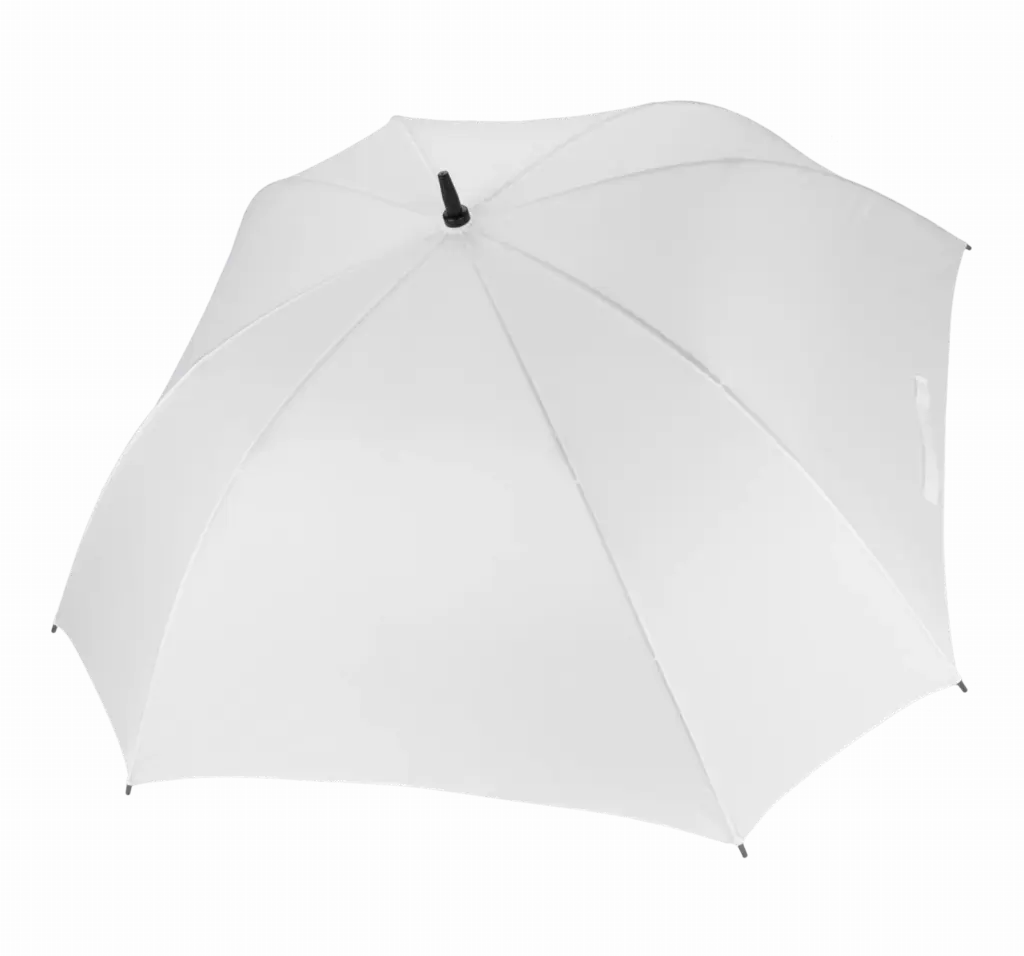 Vierkante Golfparaplu, white — productfoto 7