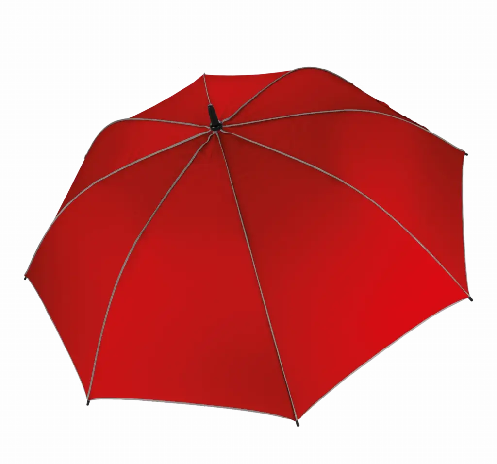 Automatische golfparaplu, red / light grey — productfoto 7