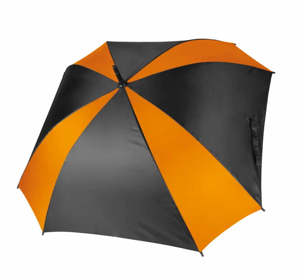 Vierkante paraplu, black / orange — productfoto 4