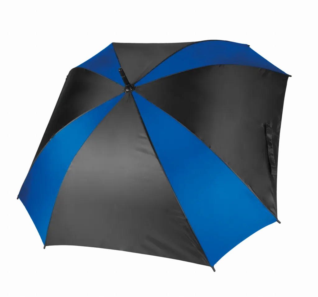 Vierkante paraplu, black / royal blue — productfoto 5