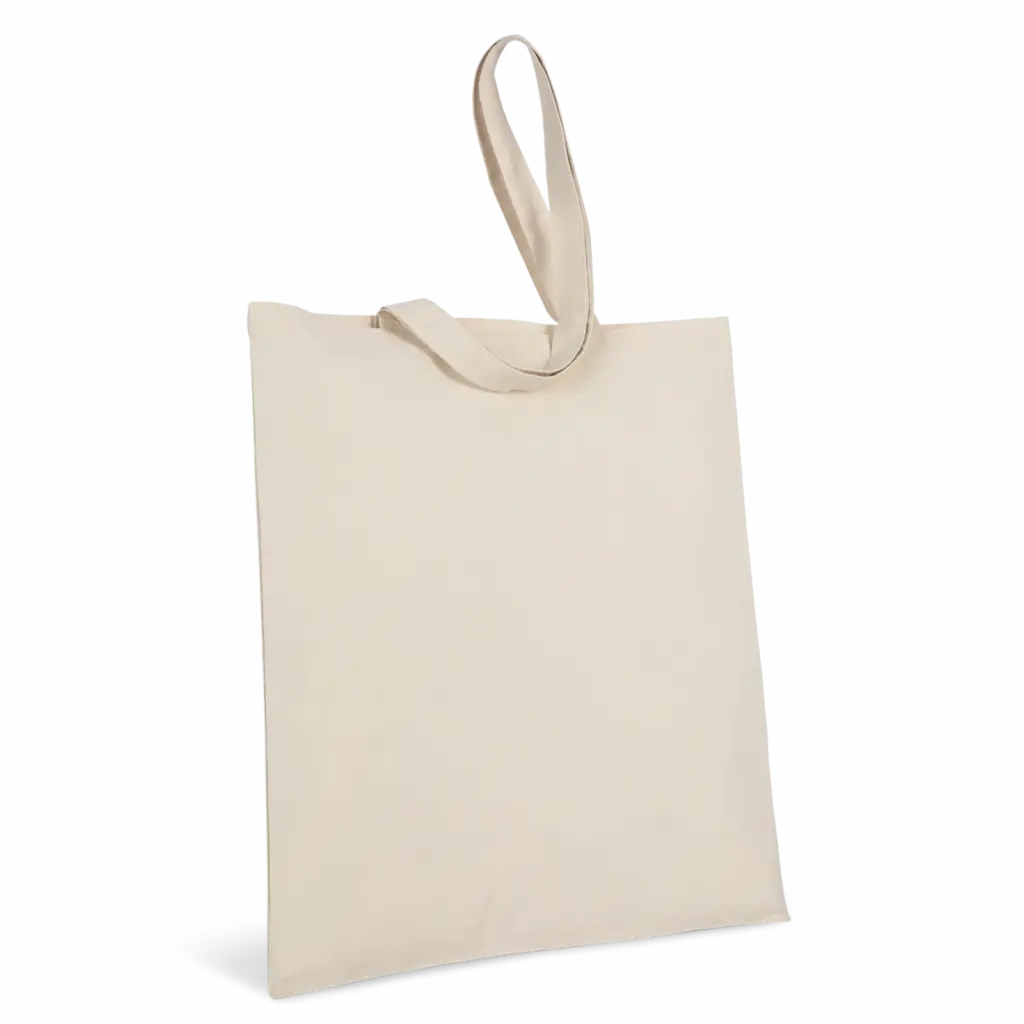 Totebag in gerecycleerde stof met katoenlook, natural