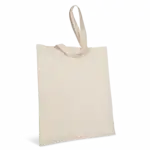 Totebag in gerecycleerde stof met katoenlook, natural