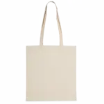 Totebag in gerecycleerde stof met katoenlook, natural — productfoto 2