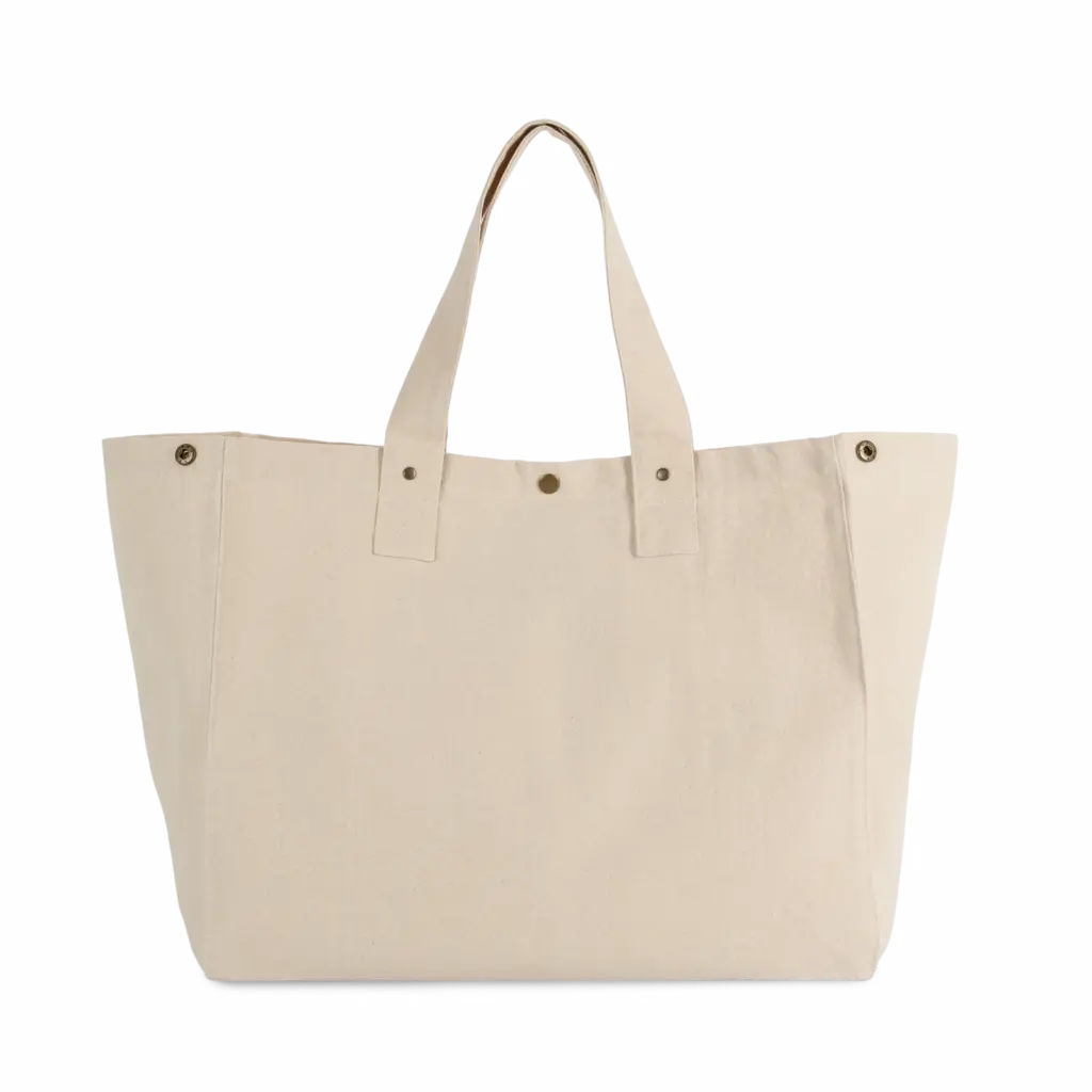 Shopper van verwassen katoen, natural — productfoto 21
