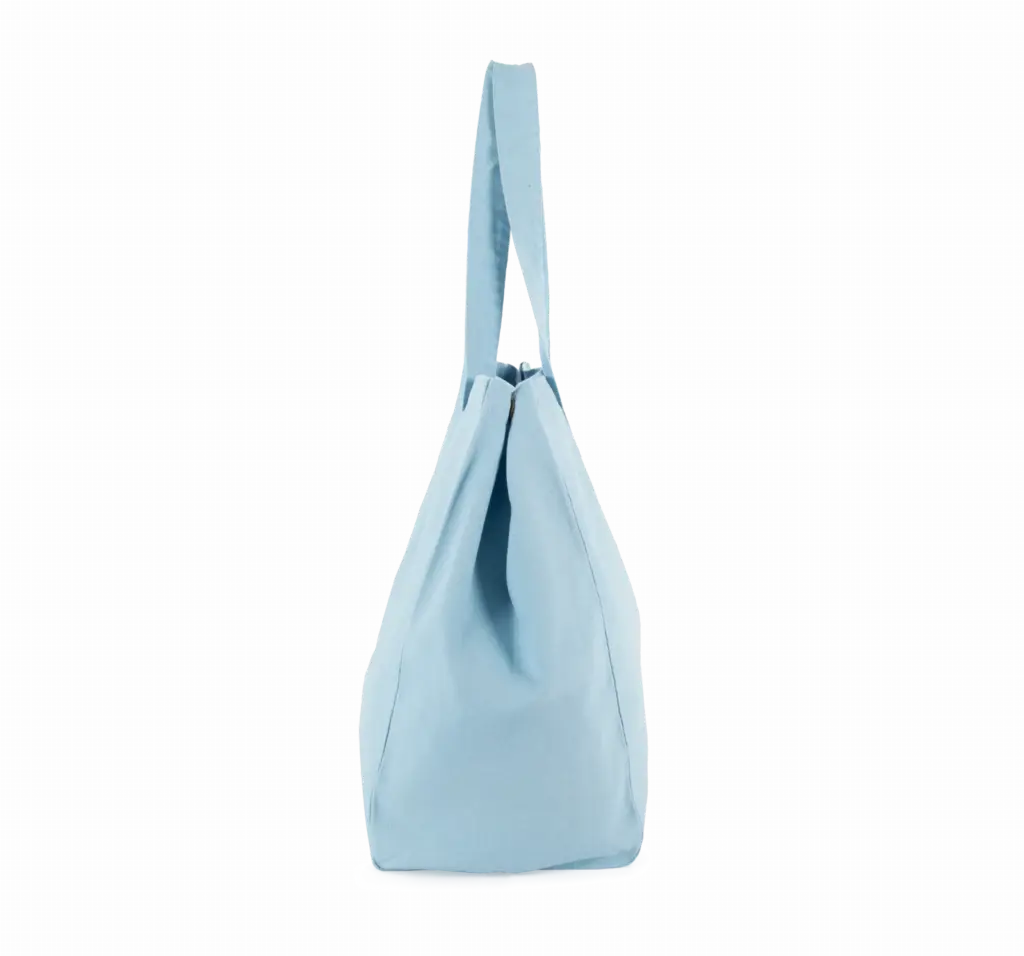 Shopper van verwassen katoen, washed dream blue — productfoto 7
