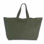 Shopper van verwassen katoen, washed kombu green — productfoto 9