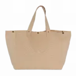 Shopper van verwassen katoen, washed nude peach — productfoto 12