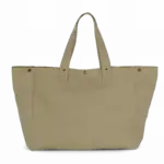 Shopper van verwassen katoen, washed olive gray — productfoto 13