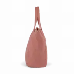 Shopper van verwassen katoen, washed pink ochre — productfoto 14