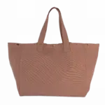 Shopper van verwassen katoen, washed santal brown — productfoto 15