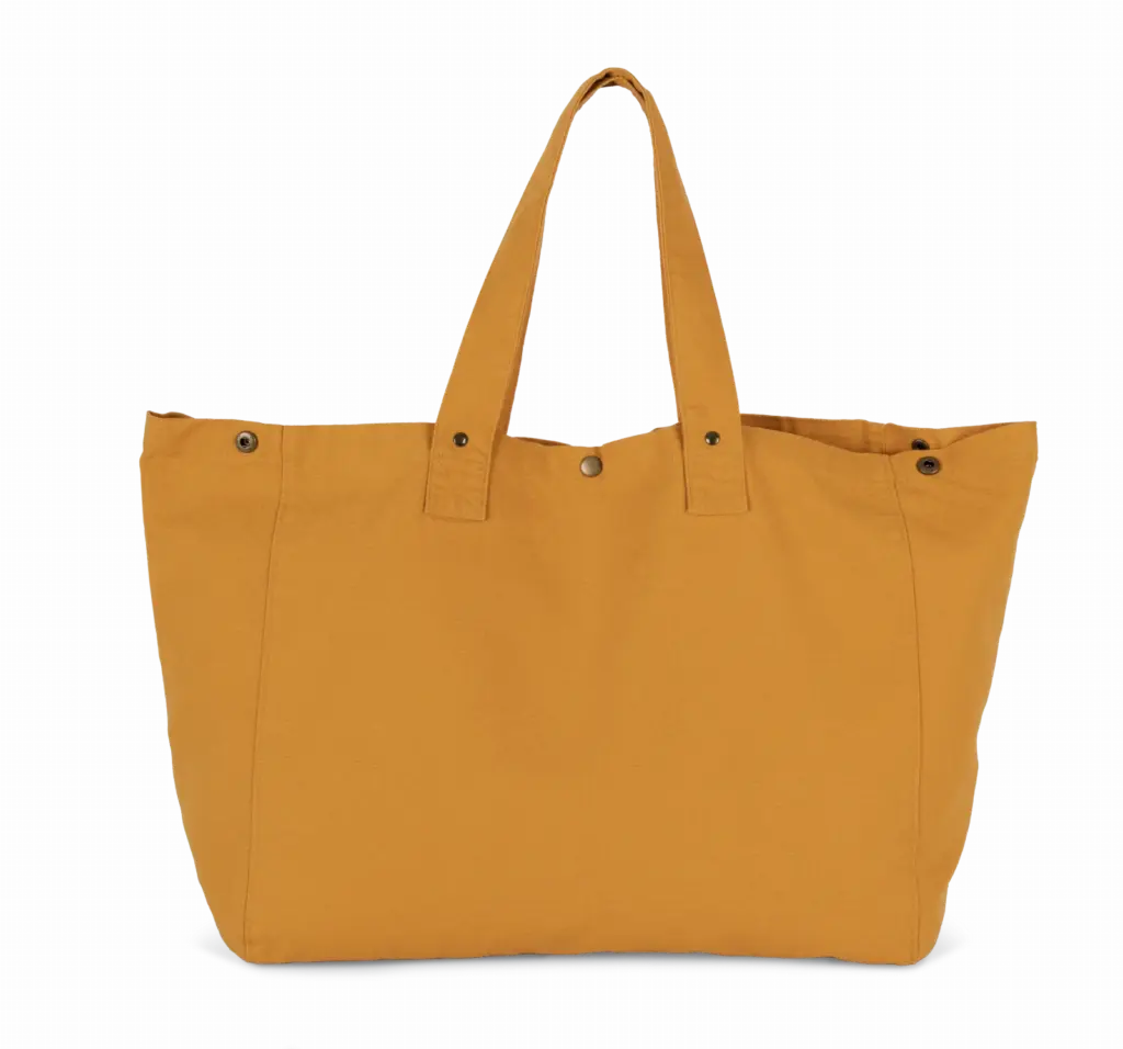 Shopper van verwassen katoen, washed sunflower — productfoto 16