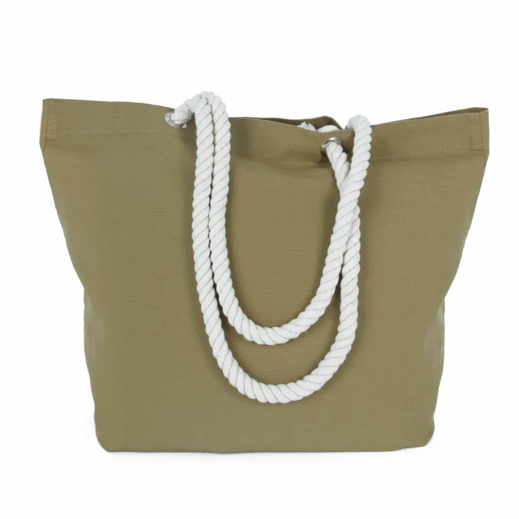 Totebag in marinestijl, washed lichen green — productfoto 7