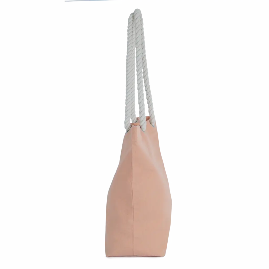 Totebag in marinestijl, washed lit peach — productfoto 7