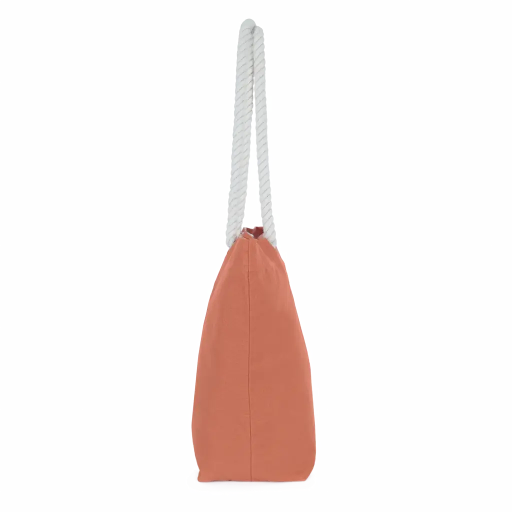 Totebag in marinestijl, washed tawny orange — productfoto 14