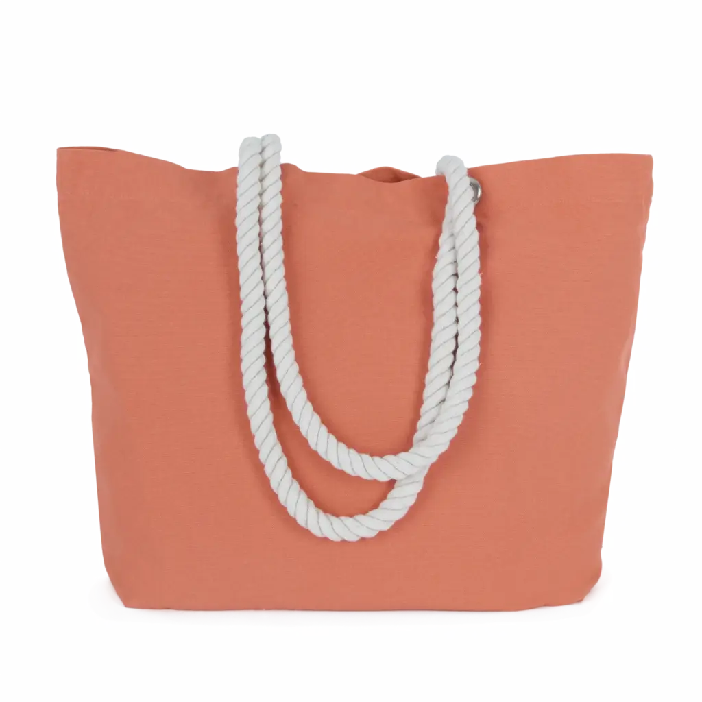 Totebag in marinestijl, washed tawny orange — productfoto 15