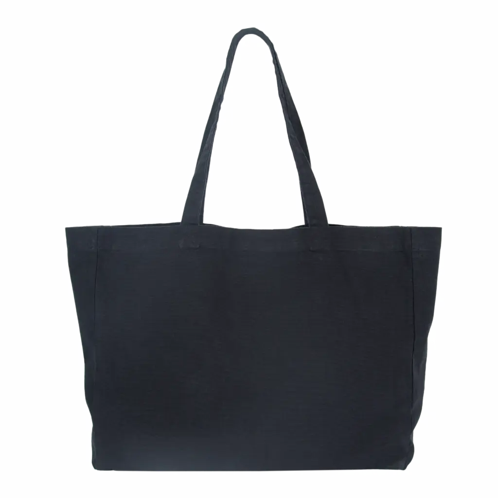 Grote 'evergreen' shopper, washed black — productfoto 6
