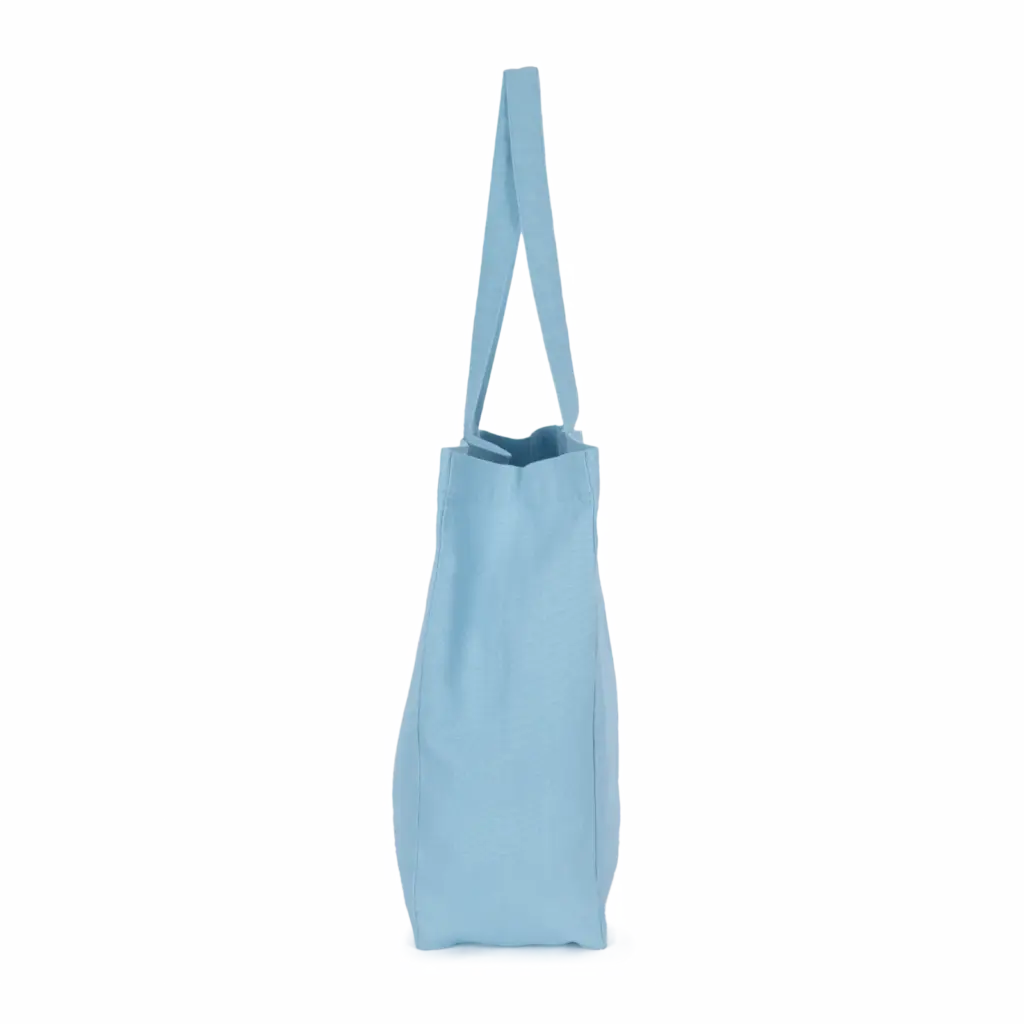 Grote 'evergreen' shopper, washed dream blue — productfoto 6