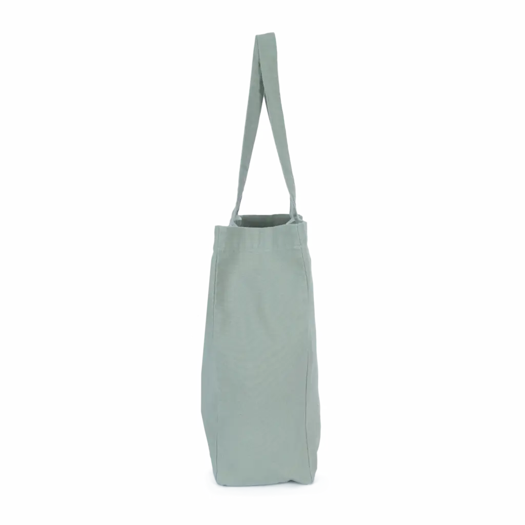 Grote 'evergreen' shopper, washed green clay — productfoto 7