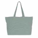 Grote 'evergreen' shopper, washed green clay — productfoto 8