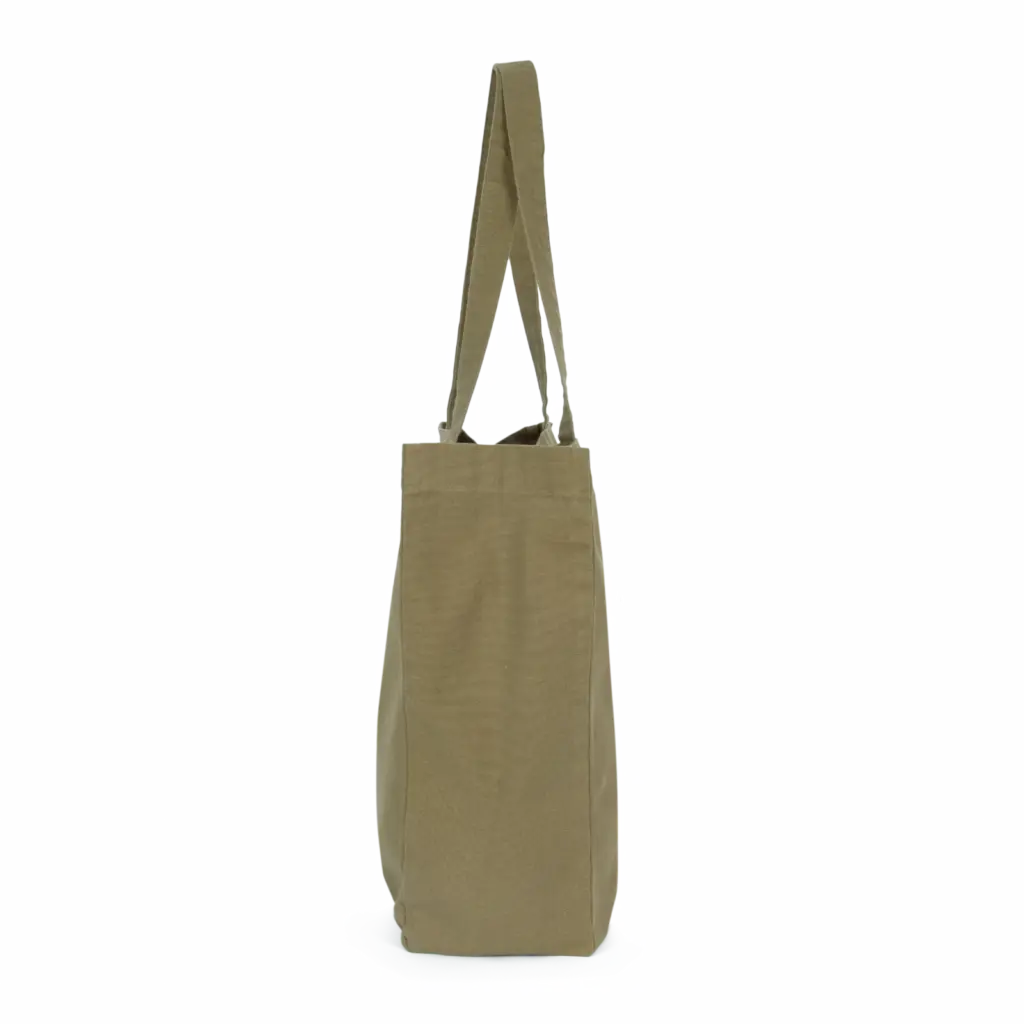 Grote 'evergreen' shopper, washed lichen green — productfoto 8