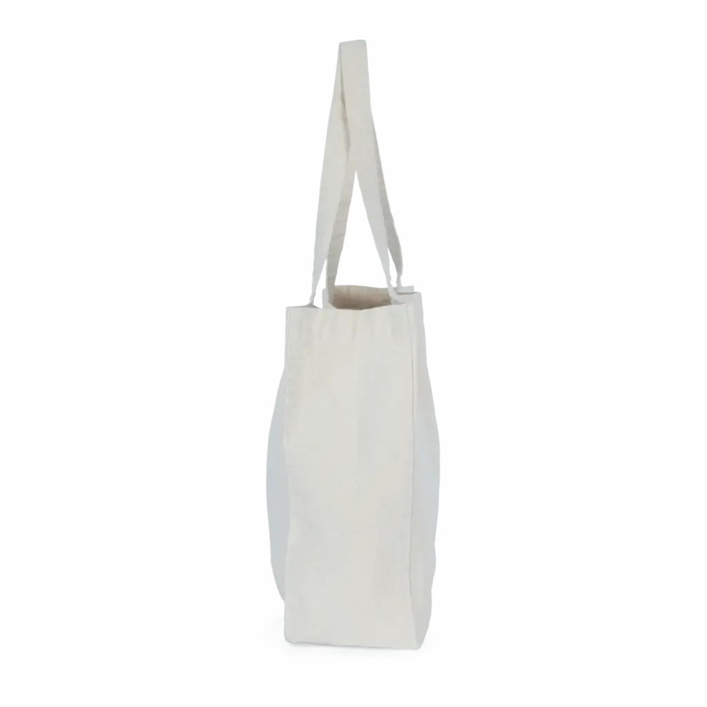 Grote 'evergreen' shopper, washed natural — productfoto 9