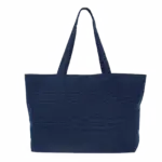 Grote 'evergreen' shopper, washed navy — productfoto 11