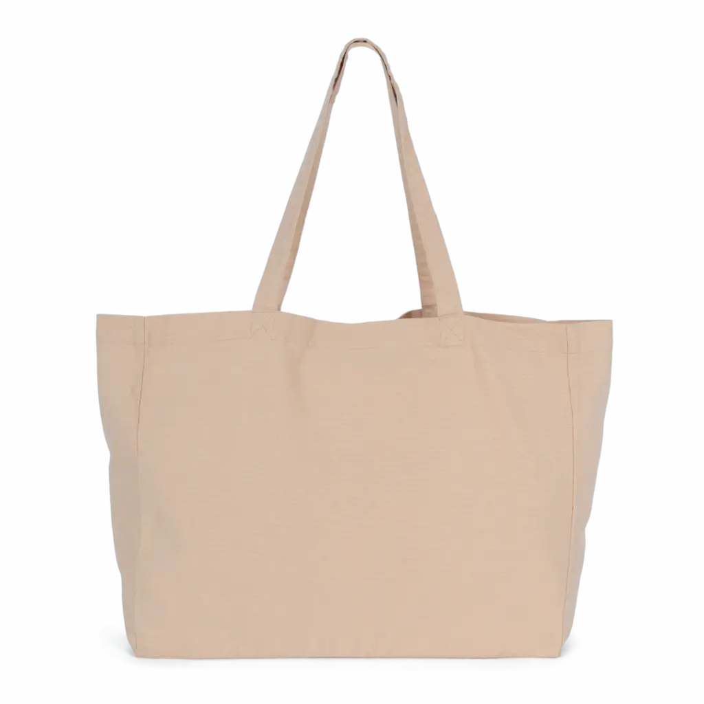 Grote 'evergreen' shopper, washed nude peach — productfoto 12