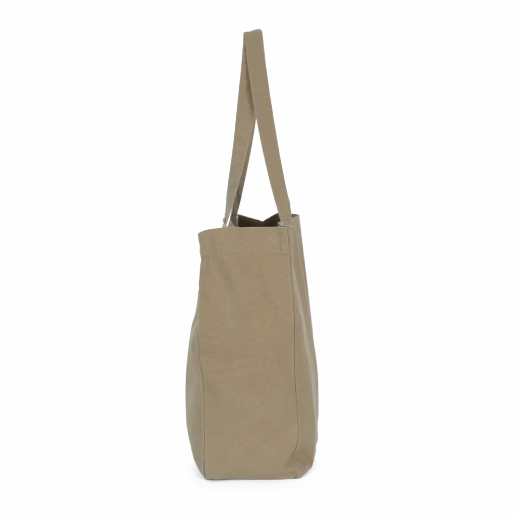 Grote 'evergreen' shopper, washed olive gray — productfoto 12
