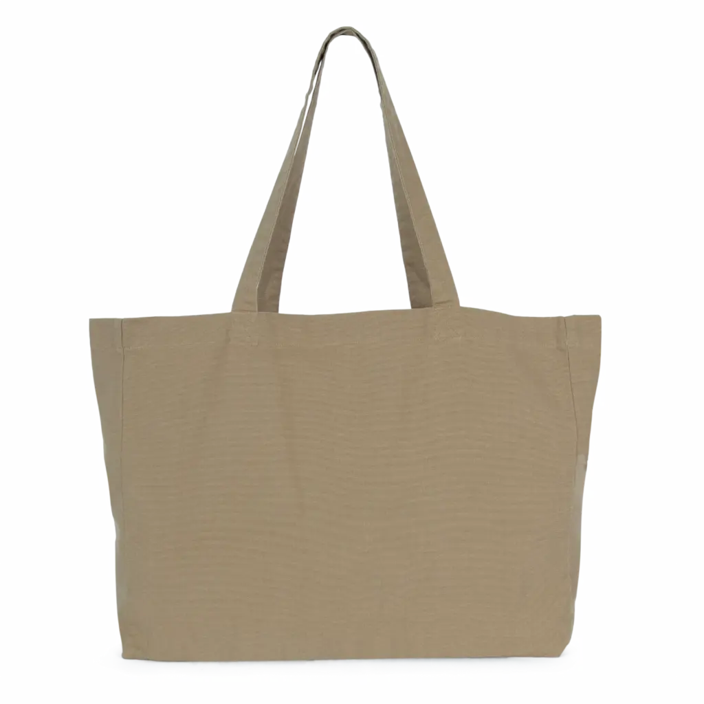 Grote 'evergreen' shopper, washed olive gray — productfoto 13