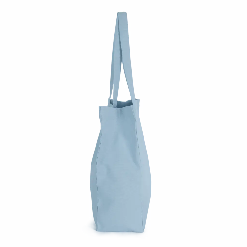 Grote 'evergreen' shopper, washed pearl blue — productfoto 13