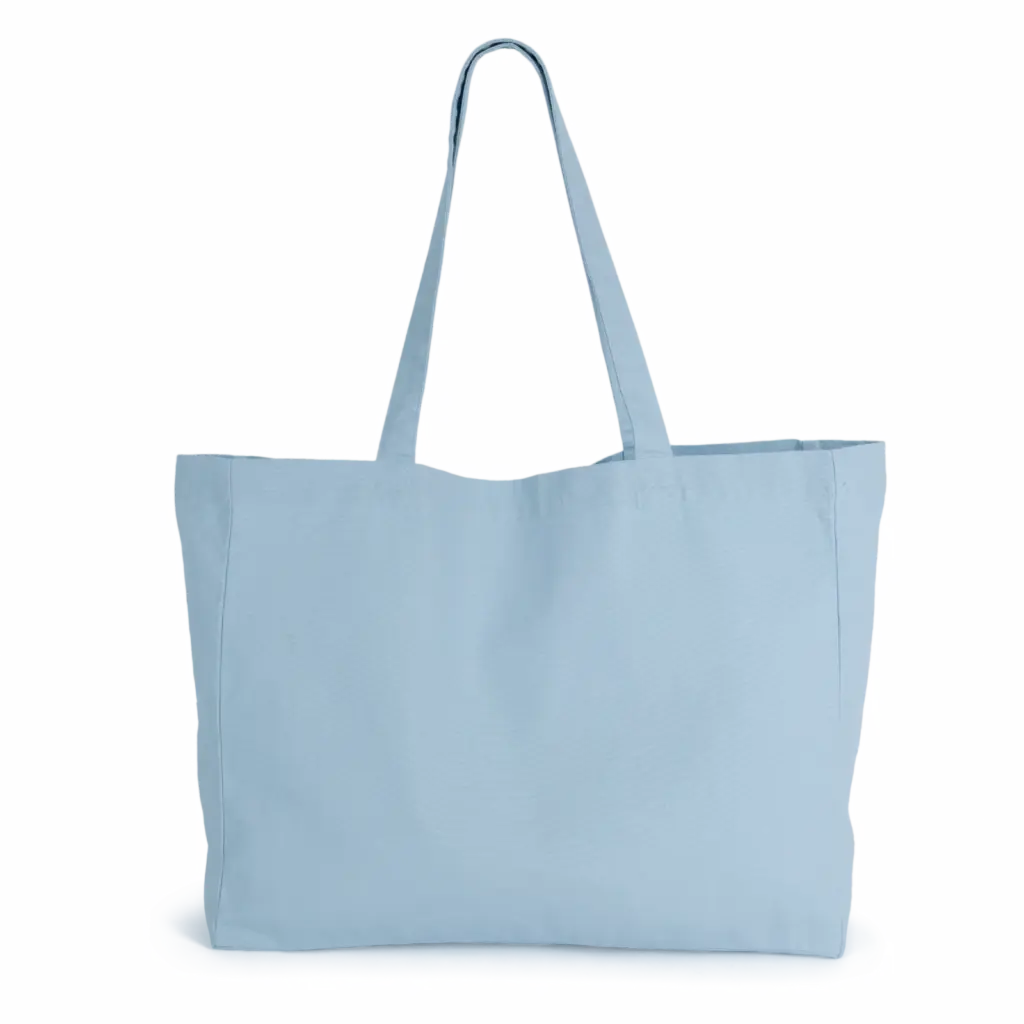 Grote 'evergreen' shopper, washed pearl blue — productfoto 14