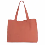 Grote 'evergreen' shopper, washed tawny orange — productfoto 16