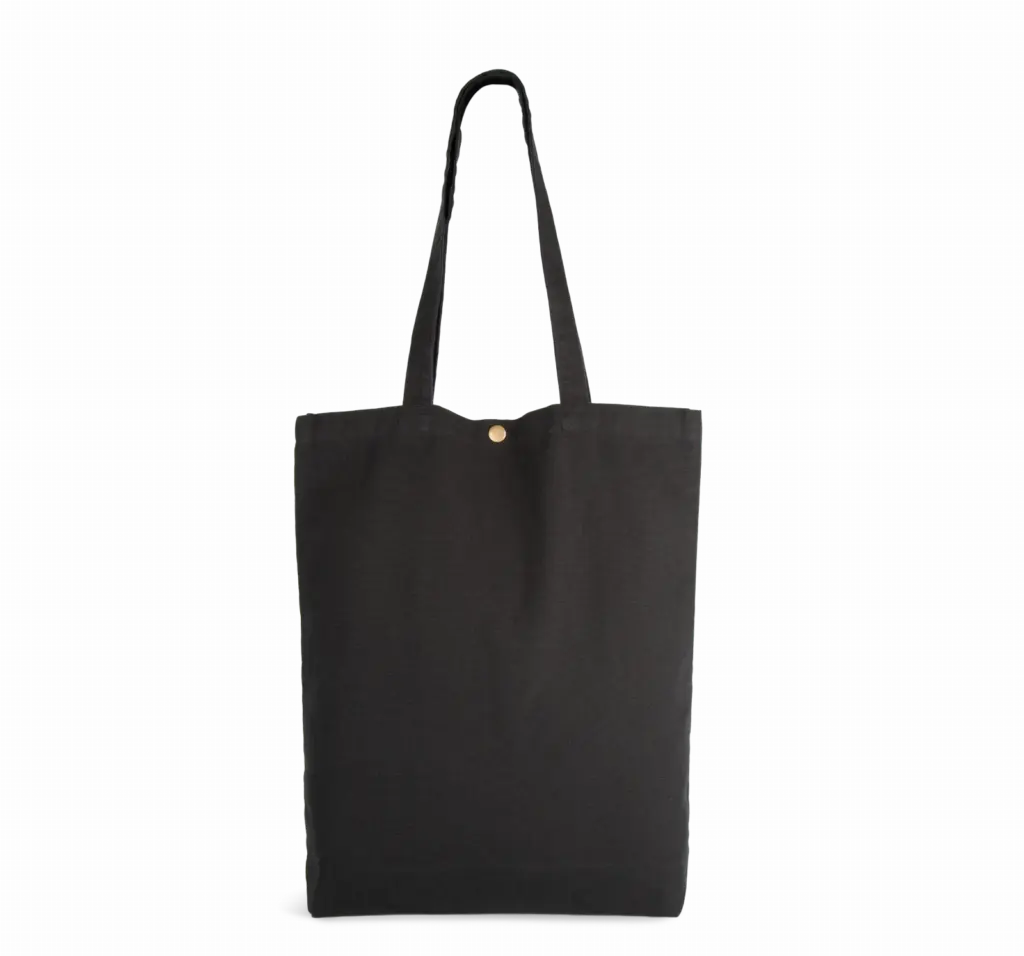 PS_KI3213_WASHEDBLACK - Katoenendraagtassen Shopper van verwassen katoen, washed black — productfoto 6