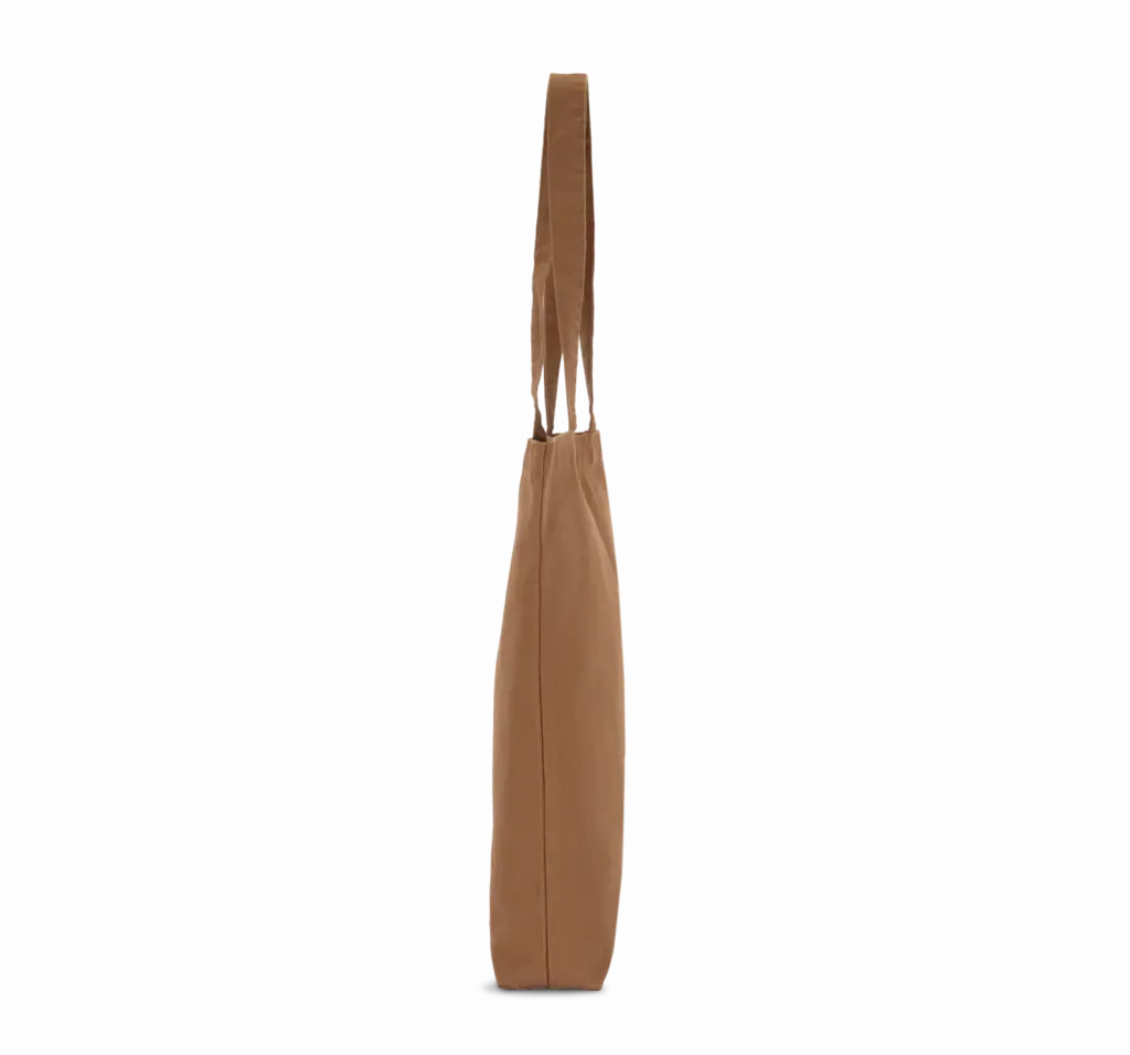 Shopper van verwassen katoen, washed cinnamon — productfoto 6