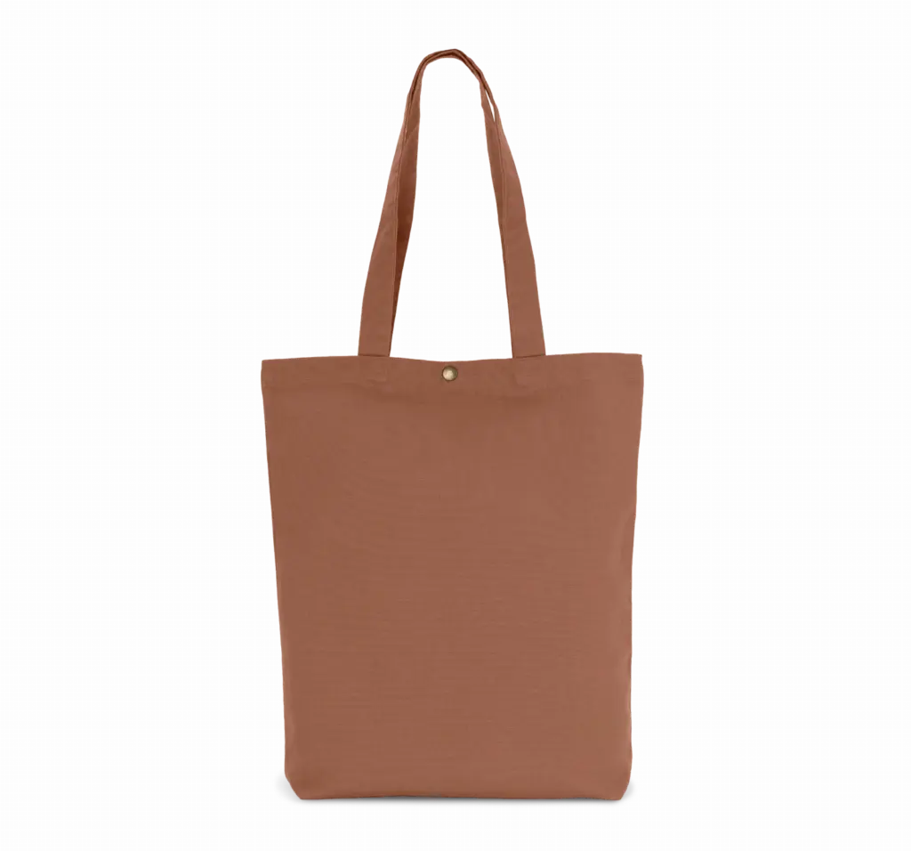 PS_KI3213_WASHEDRUSSET - Katoenendraagtassen Shopper van verwassen katoen, washed russet — productfoto 11