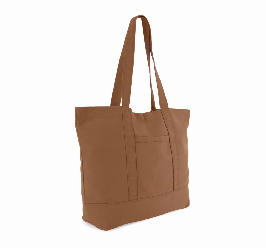 PS_KI3214-FS_WASHEDCINNAMON - Hidalgo-werbeartikel Grote shopper met zijzak, washed cinnamon — productfoto 6
