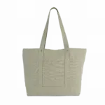 Grote shopper met zijzak, washed green clay — productfoto 8