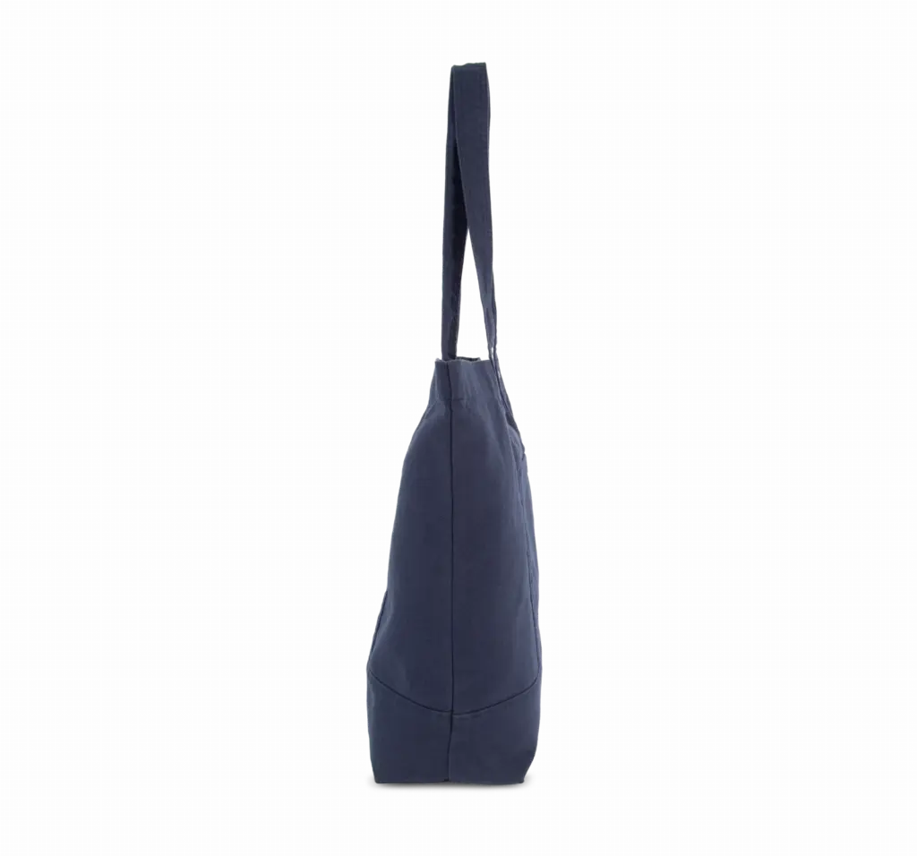 PS_KI3214-S_WASHEDNAVY - Hidalgo-werbeartikel Grote shopper met zijzak, washed navy — productfoto 9