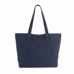 Grote shopper met zijzak, washed navy — productfoto 10