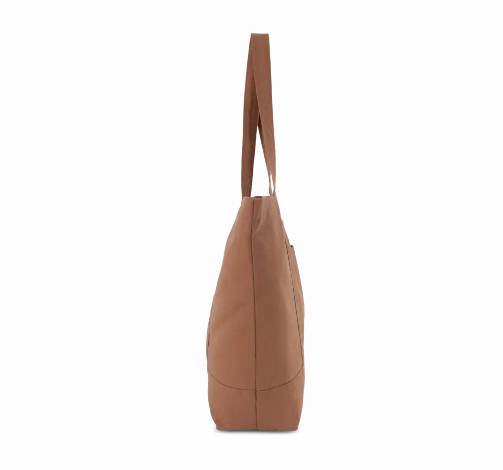 PS_KI3214-S_WASHEDRUSSET - Hidalgo-werbeartikel Grote shopper met zijzak, washed russet — productfoto 10