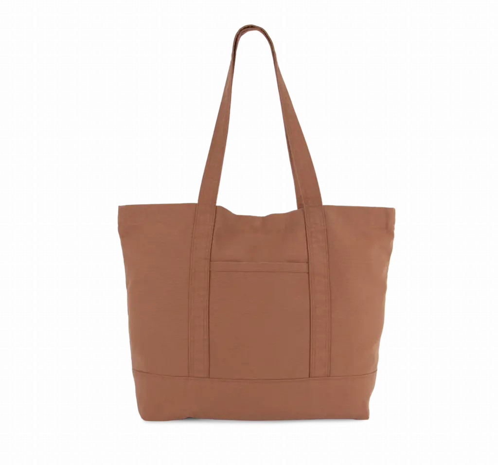 Grote shopper met zijzak, washed russet — productfoto 11