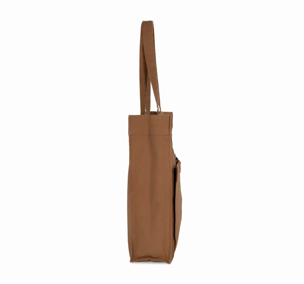 PS_KI3215-S_WASHEDCINNAMON - Hidalgo-werbeartikel Tas met dubbel voorvak, washed cinnamon — productfoto 6